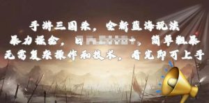 手游三国杀最新蓝海玩法，简单粗暴，无需复杂的操作和技术，看完即可上手【揭秘】-虚拟资源库