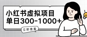 小红书虚拟项目家长会项目,单日一到三张【揭秘】-虚拟资源库