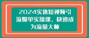 2024实体短视频引流爆单实操课，快速成为流量大师-虚拟资源库