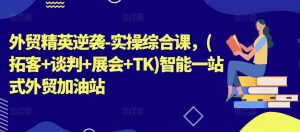 外贸精英逆袭-实操综合课,(拓客+谈判+展会+TK)智能一站式外贸加油站-虚拟资源库