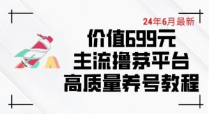 6月最新价值699的主流撸茅台平台精品养号下车攻略【揭秘】-虚拟资源库