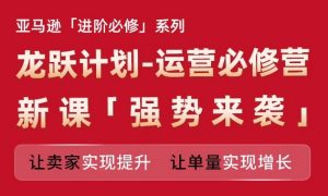 亚马逊进阶必修系列，龙跃计划-运营必修营新课，让卖家实现提升 让单量实现增长-虚拟资源库