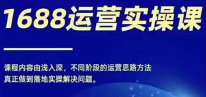 1688实操运营课，零基础学会1688实操运营，电商年入百万不是梦-虚拟资源库
