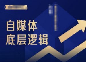 2024自媒体底层逻辑录播课,自媒体小白必看-虚拟资源库