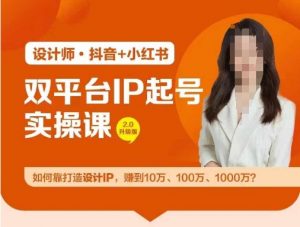 双平台IP起号实操营，教你如何靠打造设计IP，赚到10万、100万、1000万?-虚拟资源库