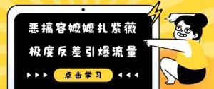 恶搞容嬷嬷扎紫薇短视频，极度反差引爆流量-虚拟资源库