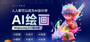 人人都要学的AI绘画设计，零基础教学，无需任何设计背景，轻松晋升AI设计师-虚拟资源库