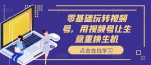 零基础玩转视频号，用视频号让生意重焕生机-虚拟资源库