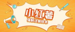 小红薯强制注销技术释放手机号(揭秘)-虚拟资源库