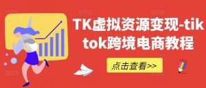 TK虚拟资源变现-tiktok跨境电商教程-虚拟资源库