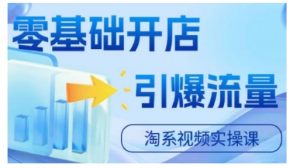淘宝电商视频实操课，零基础开店，引爆流量-虚拟资源库