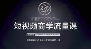 短视频商学流量课+口播拍摄剪辑，​短视频+轻资产创业流量变现课-虚拟资源库