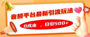 音频平台最新引流玩法,0成本,日引500+【揭秘】-虚拟资源库