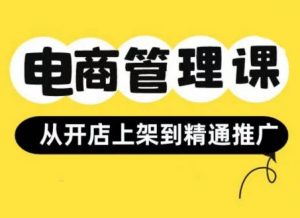 小红书&闲鱼开店从开店上架到精通推广，电商管理课-虚拟资源库
