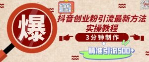 轻松制作创业类视频，一天被动加精准创业粉500+【揭秘】-虚拟资源库