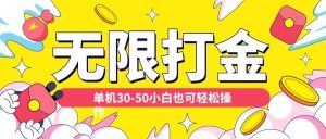 各种平台无限打金玩法，单机30-50纯自撸玩法，适合小白【揭秘】-虚拟资源库