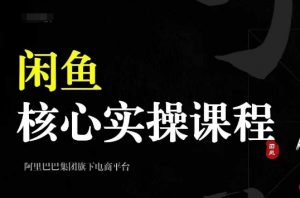 2024闲鱼核心实操课程，从养号、选品、发布、销售，教你做一个出单的闲鱼号-虚拟资源库