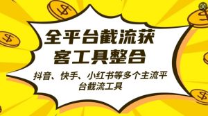 全平台截流获客工县整合全自动引流，日引2000+精准客户【揭秘】-虚拟资源库