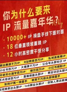 群响IP流量嘉年华,现场视频+IP江湖2024典藏版PPT-虚拟资源库