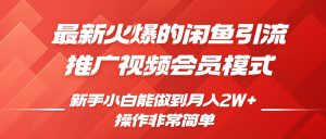闲鱼引流推广影视会员，0成本就可以操作，新手小白月入过W+【揭秘】-虚拟资源库