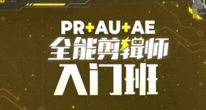 PR+AU+AE全能剪辑师入门班,剪辑入门必学课程-虚拟资源库