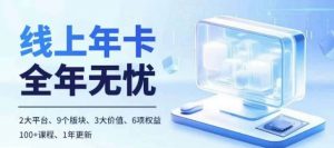 老陶电商线上年卡,拼多多、抖音,两大平台100+节课程-虚拟资源库