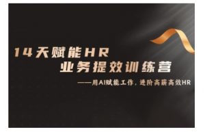 14天ChatGPT赋能HR业务提效训练营,从小白到应用高手-虚拟资源库