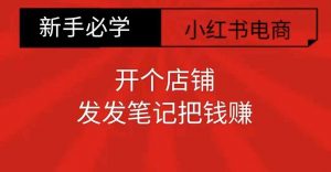 小红书零食共创【新手易上手】开个店铺,发发笔记把钱赚-虚拟资源库