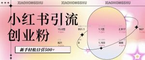 小红书私域引流无脑操作法：AI生成内容，粉丝自动转化，新手轻松日引500+创业粉-虚拟资源库