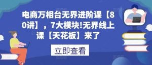 电商万相台无界进阶课【80讲】,7大模块!无界线上课【天花板】来了-虚拟资源库