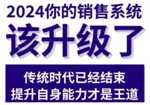 2024能落地的销售实战课，你的销售系统该升级了-虚拟资源库