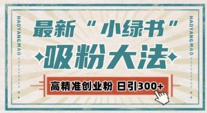 最新自动化“吸粉术”，小绿书激活私域流量，每日轻松吸引300+高质精准粉!-虚拟资源库