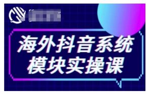 海外抖音Tiktok系统模块实操课，TK短视频带货，TK直播带货，TK小店端实操等-虚拟资源库