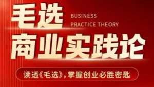 毛选商业实践论，读透《毛选》掌握创业必胜密匙-虚拟资源库