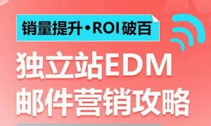 销量提升•ROI破百 独立站EDM邮件营销攻略，如何通过邮件营销每年获得100万美金销售额!-虚拟资源库