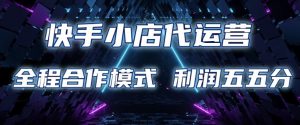 快手小店代运营 限时托管计划 合作模式 利润五五分成【揭秘】-虚拟资源库