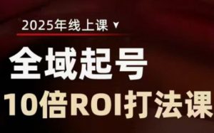 2025全域起号10倍ROI打法课，助你提升直播间的投资回报率-虚拟资源库