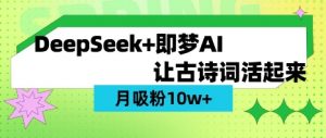 用DeepSeek做AI 古诗词视频,涨粉 10W+(保姆级教程)-虚拟资源库