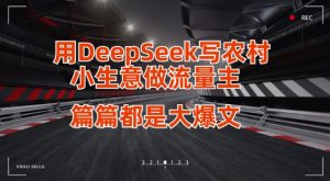 用DeepSeek写小生意做流量主,篇篇都是大爆文-虚拟资源库