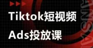 Ads视频投放课,tiktok短视频广告投放课-虚拟资源库