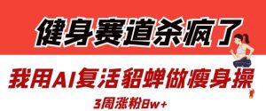 健身赛道杀疯了?我用AI复活貂蝉做瘦身操,3周涨粉8W-虚拟资源库