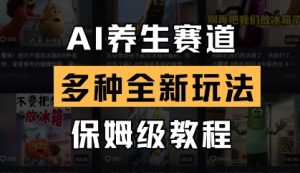AI养生赛道，多种全新玩法，保姆级教程拆解-虚拟资源库