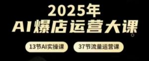 2025年AI爆店运营大课,13节AI实操课+37节流量运营课-虚拟资源库