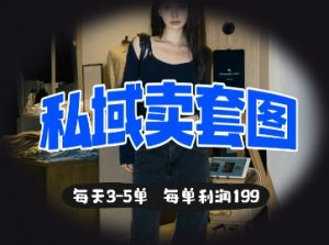 私域卖套图每天3-5单,每单利润99-虚拟资源库