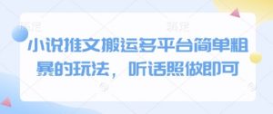 小说推文搬运多平台简单粗暴的玩法，听话照做即可-虚拟资源库