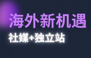 2025出海新机遇(社媒+独立站),海外新机遇,实现独立站的高效运营与出海-虚拟资源库