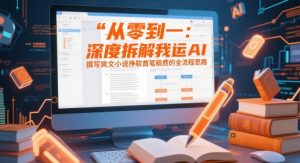 从零到一:深度拆解我运用AI撰写爽文小说挣取首笔稿费的全流程思路-虚拟资源库