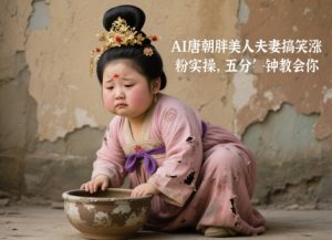 AI唐朝胖美人夫妻搞笑涨粉实操,五分钟教会你-虚拟资源库