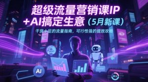 超级流量营销课IP+AI搞定生意(5月新课)干货十足的流量指南,可行性强的提效攻略-虚拟资源库