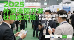 2025外贸流程开发社媒全攻略，利用免费社媒平台成功开发过百位客户-虚拟资源库